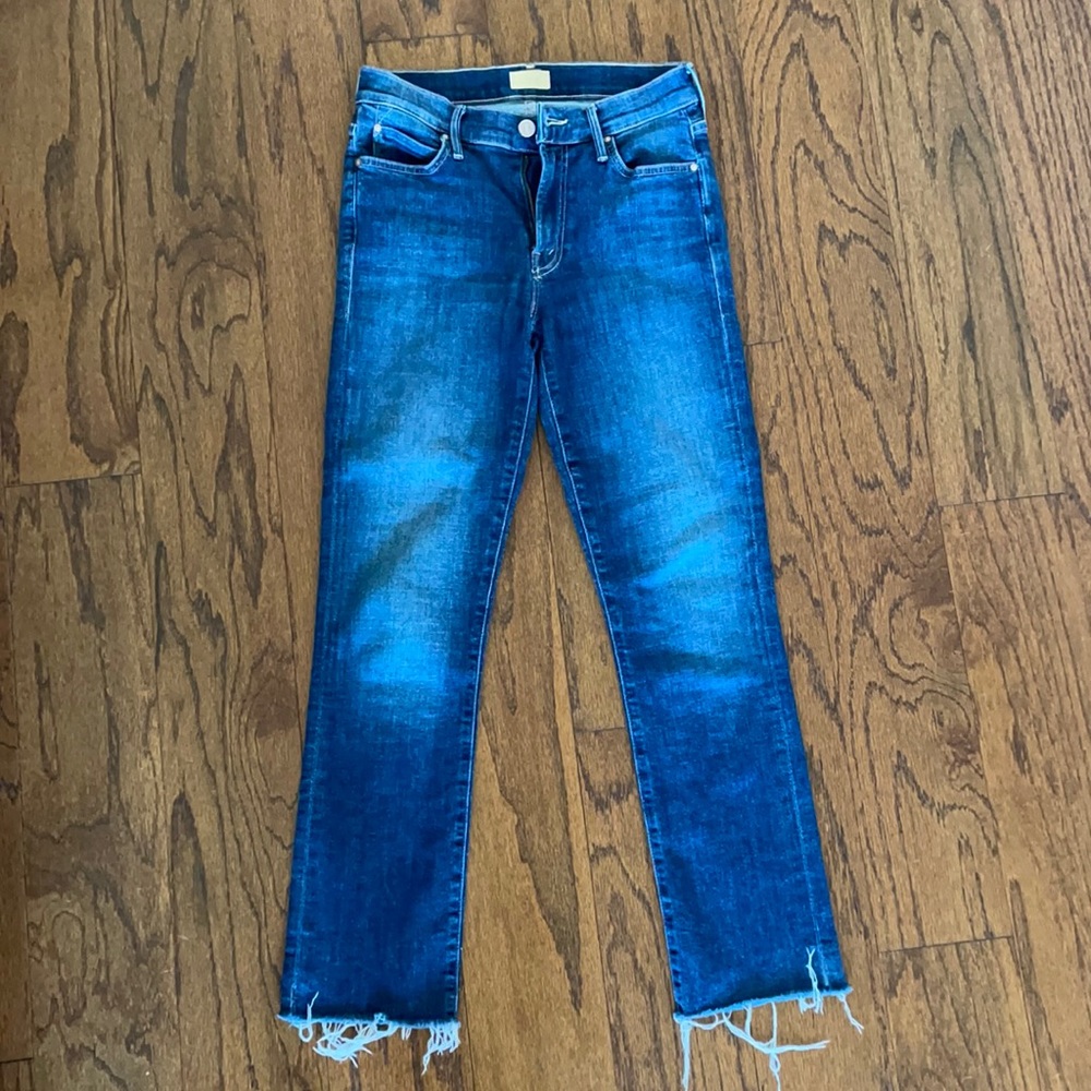Mother Rascak ankle snippet jean